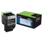 Lexmark 801K Toner Cartridge, Return Program - Black (Genuine)
