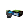 Lexmark 801HC Toner Cartridge, High Yield, Return Program - Cyan (Genuine)