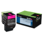 Lexmark Genuine OEM 80C1SM0 (Lexmark 801SM) Return Program Magenta Toner Cartridge (2K YLD)
