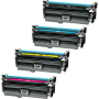 Compatible HP 647A and HP 648A Toner Combo (CE260A, CE261A, CE262A, CE263A)