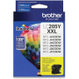 Brother Genuine OEM LC205Y Super High Yield (XXL Series) Yellow Ink Cartridge (1.2K YLD)
