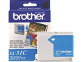 Brother Genuine OEM LC51C (LC-51C) Cyan Inkjet Cartridge (400 YLD)  