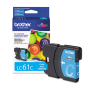Brother LC-61C Ink Cartridge - Cyan (Genuine)