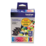 Brother LC-753PKS Ink Cartridge, High Yield, 3/Pack - CMY