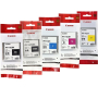 Canon PFI-102 Ink Tanks, Full Set - MBK,BK,C,M,Y (Genuine)