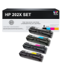 Compatible HP 202X Toner Cartridge Set (CF500X, CF501X, CF502X, CF503X)
