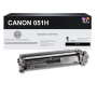 Compatible Canon CRG-051H (2169C001) Toner Cartridge, Black 4K High Yield (With New Chip)
