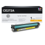 Compaitible HP 650A (CE272A) Toner Cartridge, Yellow 15K Yield