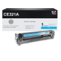 Compatible HP 128A (CE321A) Toner Cartridge, Cyan 1.3K Yield
