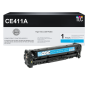 Compatible HP 305A (CE411A) Toner Cartridge, Cyan 2.6K Yield