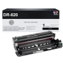 Compatible Brother DR820 (For TN820, TN850, TN880) Drum Unit, Black 30K Yield