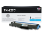 Compatible Brother TN227 (TN227C) Toner Cartridge, Cyan 2.3K High Yield